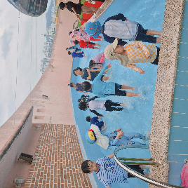 옥상 물놀이 활동